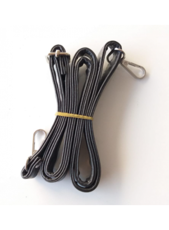 Çanta Aksesuar Koyu Gri 125X2 Cm Çanta Sapı Sürgütlü Gümüş Metal