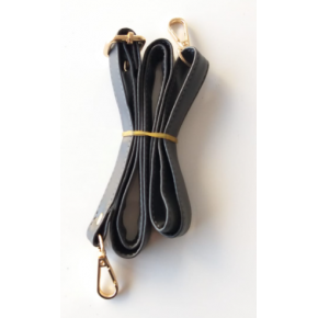 Çanta Aksesuar Koyu Gri 125X2 Cm Çanta Sapı Sürgütlü Light Gold Metal