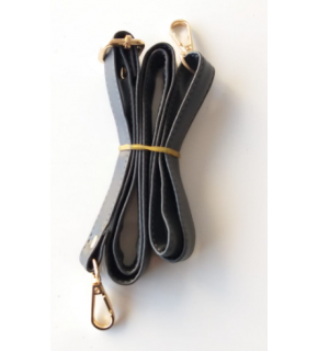 Çanta Aksesuar Koyu Gri 125X2 Cm Çanta Sapı Sürgütlü Light Gold Metal