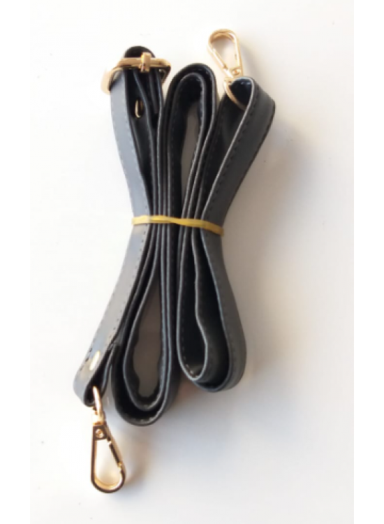 Çanta Aksesuar Koyu Gri 125X2 Cm Çanta Sapı Sürgütlü Light Gold Metal