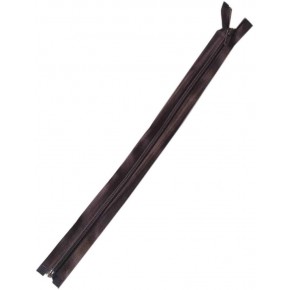 Çanta Aksesuar Koyu Kahve 40 Cm Plastik Diş Fermuar Fd3