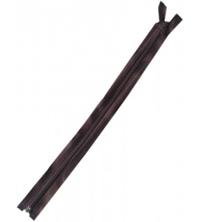 Çanta Aksesuar Koyu Kahve 40 Cm Plastik Diş Fermuar Fd3