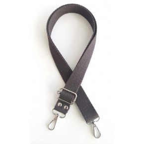 Çanta Aksesuar Koyu Kahve Pamuklu Kolon Ayarlamalı Çanta Sapı