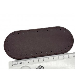 Çanta Aksesuar Koyu Kahve Renk 14x6 Cm Oval Çanta Tabanı Telefon Çantası Tabanı