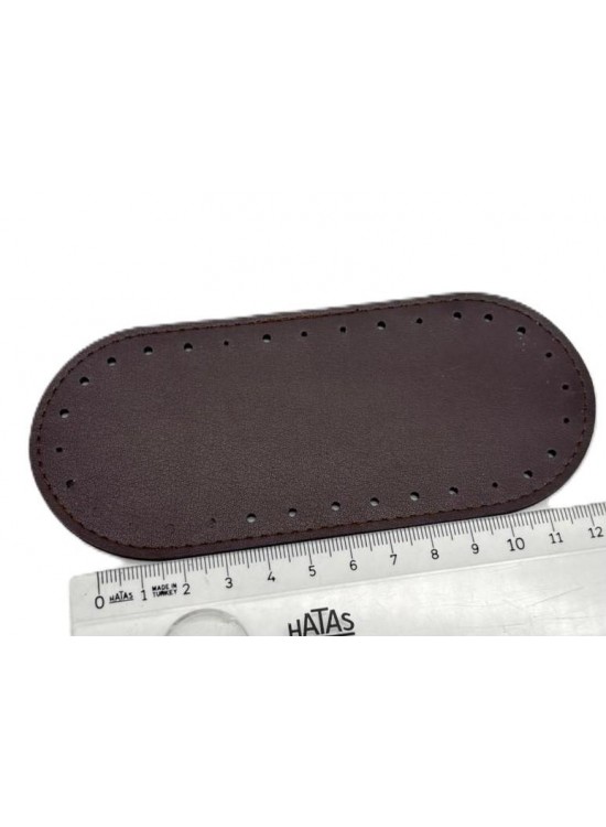 Çanta Aksesuar Koyu Kahve Renk 14x6 Cm Oval Çanta Tabanı Telefon Çantası Tabanı