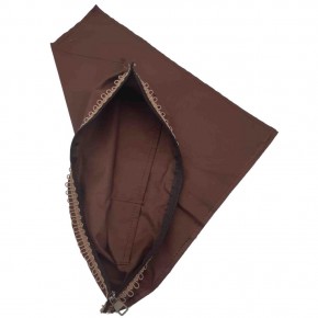 Çanta Aksesuar Koyu Kahve Renk 45X45 Cm, Dikilmiş Halde, Fermuarlı Astar