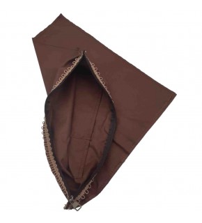 Çanta Aksesuar Koyu Kahve Renk 45X45 Cm, Dikilmiş Halde, Fermuarlı Astar