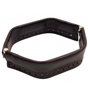 Çanta Aksesuar Koyu Kahve Renk Derili Metal Çanta Ağzı 18 Cm