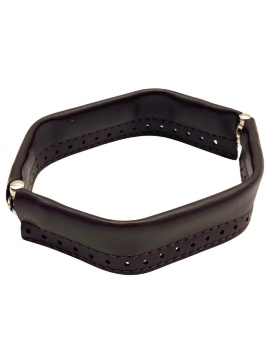 Çanta Aksesuar Koyu Kahve Renk Derili Metal Çanta Ağzı 18 Cm