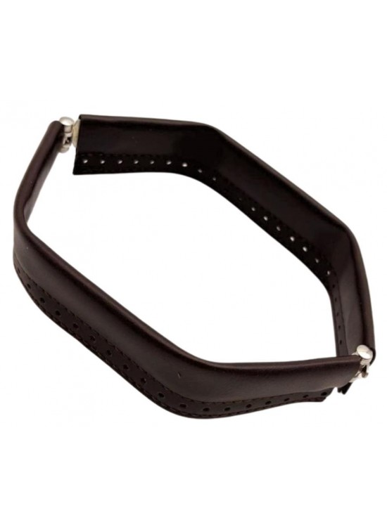 Çanta Aksesuar Koyu Kahve Renk Derili Metal Çanta Ağzı 22 Cm (Gizli Burs) Çanta Aksesuar Koyu Kahve Renk Derili Metal Çanta Ağzı 22 Cm (Gizli Burs)