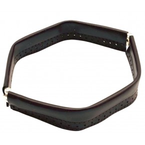 Çanta Aksesuar Koyu Kahve Renk Derili Metal Çanta Ağzı 24 Cm