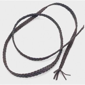 Çanta Aksesuar Koyu Kahve Renk Gerçek Deri 12 Mm Şerit Örgü Deri İp