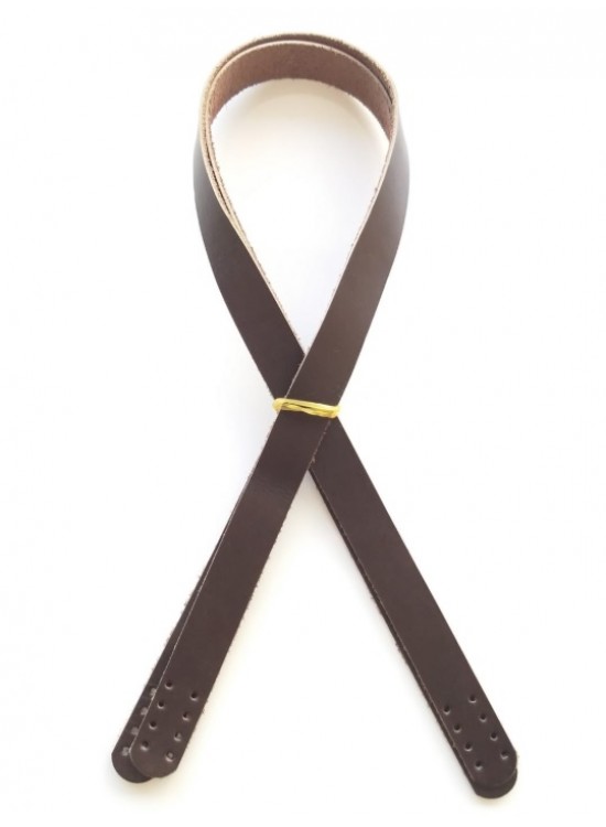 Çanta Aksesuar Koyu Kahve Renk Gerçek Deri 70X2 Cm Çift Sap Çanta Aksesuar Koyu Kahve Renk Gerçek Deri 70X2 Cm Çift Sap