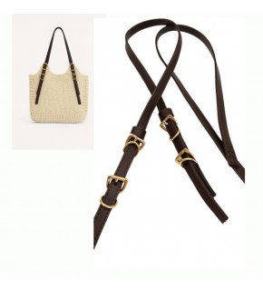 Çanta Aksesuar Koyu Kahve Renk Nez Model Çanta Sapı