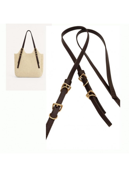 Çanta Aksesuar Koyu Kahve Renk Nez Model Çanta Sapı