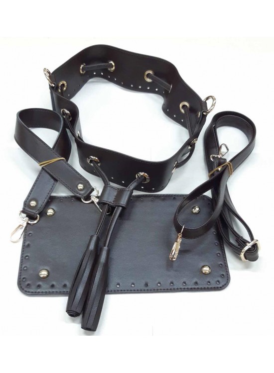 Çanta Aksesuar Koyu Kahve Renk Torba Çanta Seti