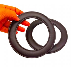 Çanta Aksesuar Koyu Kahve Renk Yuvarlak 13.5 cm Suni Deri Çanta Sapı