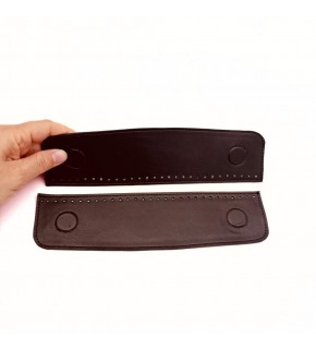 Çanta Aksesuar Koyu Kahve Suni Derili Çift Gizli  Mıknatıs