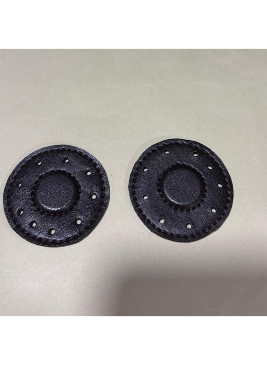 Çanta Aksesuar Koyu Kahve Suni Derili Yuvarlak Gizli Mıknatıs Çanta Aksesuar Koyu Kahve Suni Derili Yuvarlak Gizli Mıknatıs