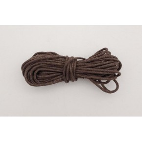 Çanta Aksesuar Koyu Kahverengi Mumlu Koton İp 5 Metre