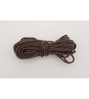 Çanta Aksesuar Koyu Kahverengi Mumlu Koton İp 5 Metre