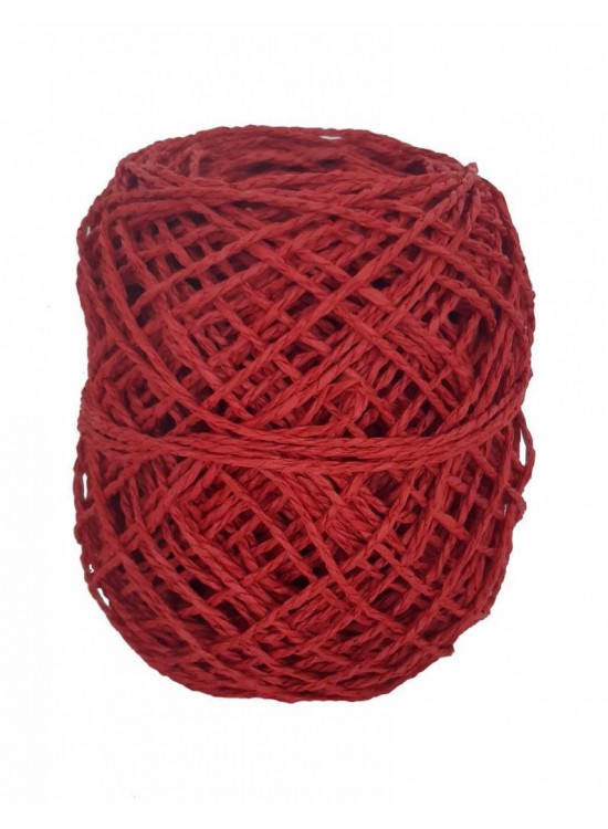 Çanta Aksesuar Koyu Kırmızı 50 Gr Sarılmış Kağıt İp