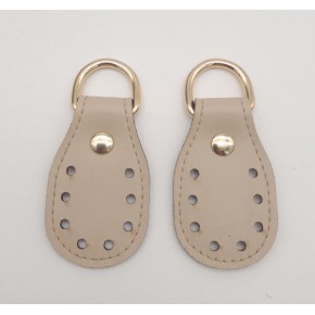 Çanta Aksesuar Koyu Krem Çift Kat Dikişli Suni Deri Sapucu Böce Light Gold Metalli