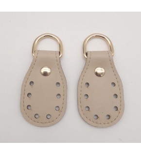 Çanta Aksesuar Koyu Krem Çift Kat Dikişli Suni Deri Sapucu Böce Light Gold Metalli