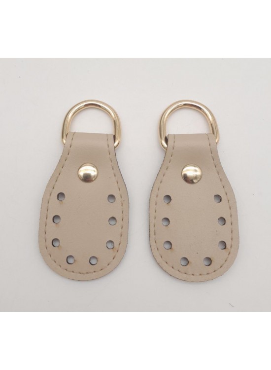 Çanta Aksesuar Koyu Krem Çift Kat Dikişli Suni Deri Sapucu Böce Light Gold Metalli