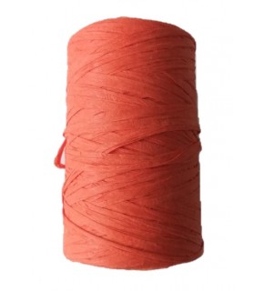 Çanta Aksesuar Koyu Turuncu Renk Angel Rafya İp No:18