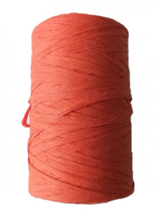 Çanta Aksesuar Koyu Turuncu Renk Angel Rafya İp No:18