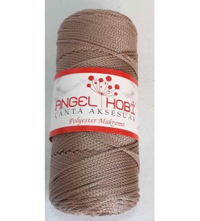 Çanta Aksesuar Koyu Vizon Renk Polyester Makrome