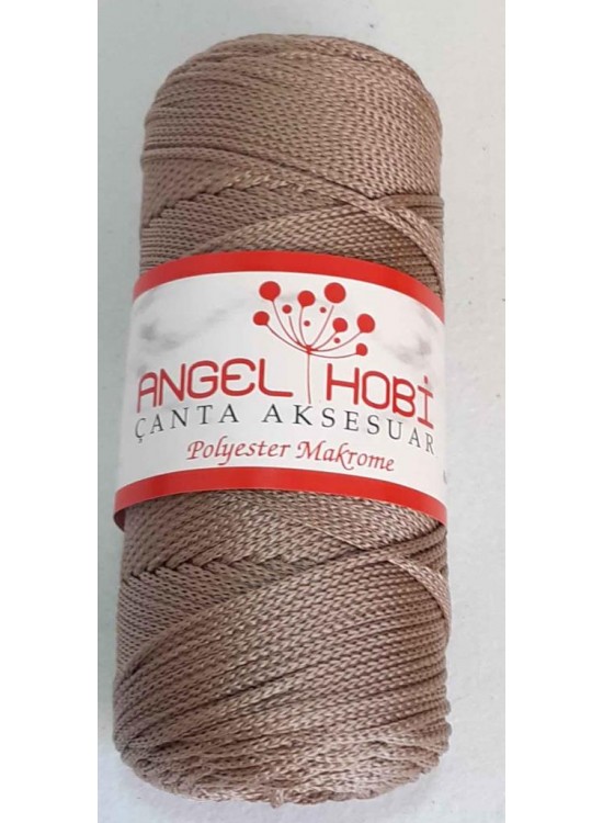 Çanta Aksesuar Koyu Vizon Renk Polyester Makrome