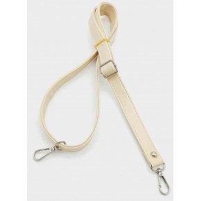 Çanta Aksesuar Krem 125X2 Cm Çanta Sapı Sürgütlü Gümüş Metal