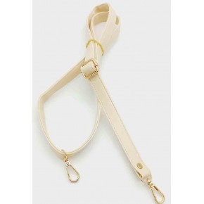 Çanta Aksesuar Krem 125X2 Cm Çanta Sapı Sürgütlü Light Gold Metal