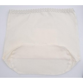 Çanta Aksesuar Krem 25X12 Cm Oval Tabanlı Dikilmiş Fermuarsız Astar