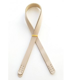 Çanta Aksesuar Krem (Bej) Renk Gerçek Deri 70X2 Cm Çift Sap
