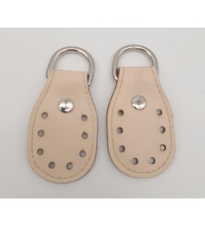 Çanta Aksesuar Krem Çift Kat Dikişli Suni Deri Sapucu Böce Gümüş Metalli