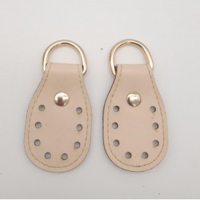 Çanta Aksesuar Krem Çift Kat Dikişli Suni Deri Sapucu Böce Light Gold Metalli