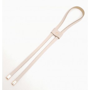 Çanta Aksesuar Krem Gerçek Deri Büzgü Light Gold Metalli