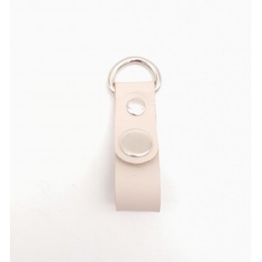 Çanta Aksesuar Krem Gerçek Deri Çıtçıtlı Sapucu Böce Gümüş Metalli 1 Adet