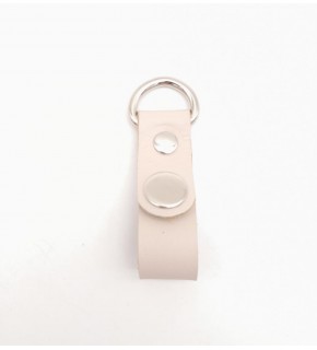 Çanta Aksesuar Krem Gerçek Deri Çıtçıtlı Sapucu Böce Gümüş Metalli 1 Adet