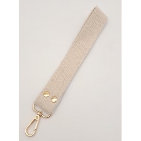 Çanta Aksesuar Krem Pamuklu Kolon Elcik Light Gold Metalli