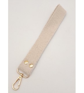 Çanta Aksesuar Krem Pamuklu Kolon Elcik Light Gold Metalli