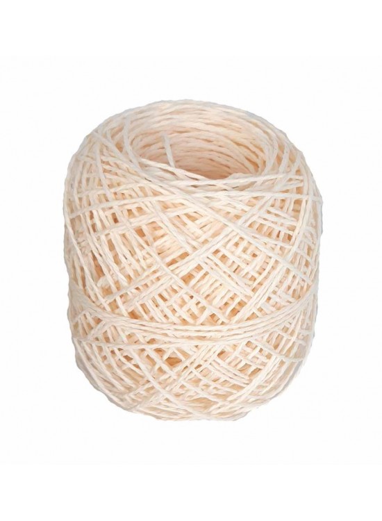 Çanta Aksesuar Krem Renk 50 Gr Sarılmış Kağıt İp