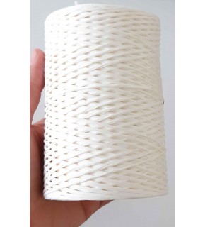 Çanta Aksesuar Krem Renk Bükümlü Rafya