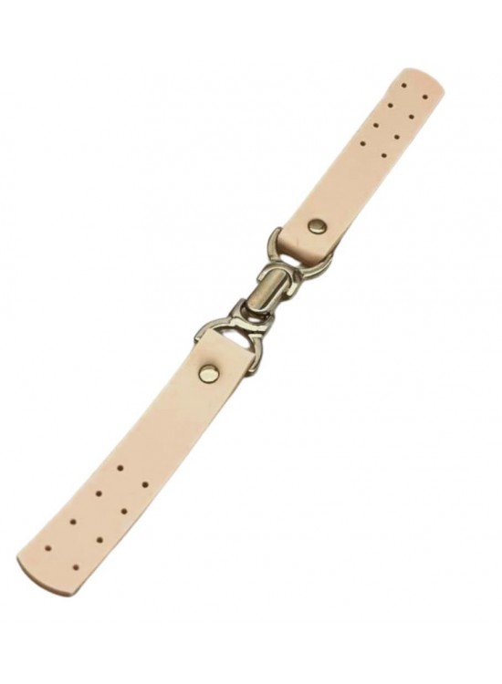 Çanta Aksesuar Krem Renk Kancalı Böce, Kilit, Gümüş Metalli