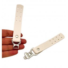 Çanta Aksesuar Krem Renk Kancalı Böce, Kilit, Gümüş Metalli