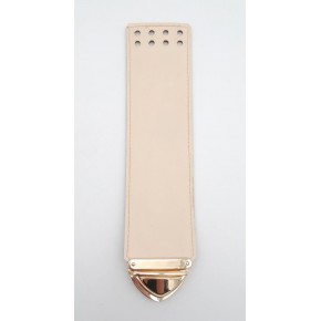 Çanta Aksesuar Krem Renk Suni Deri 25X6 Cm Çanta Kapağı