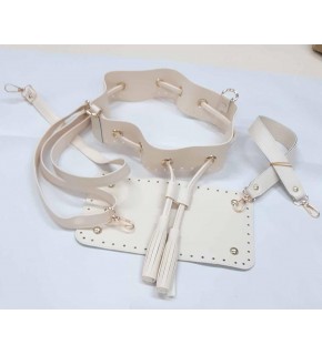 Çanta Aksesuar Krem Renk Torba Çanta Seti